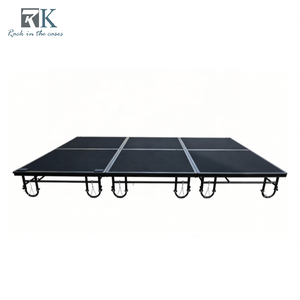 Escenario Plegable de Acero Resistente, Plataforma Portátil con Capacidad de Carga de 800 kg, Diseño Modular, Instalación Rápida para Eventos al Aire Libre - Product Image 1