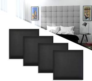 Panneau mural acoustique en similicuir, 30x30cm, design moderne, 3D, tête <span class=keywords><strong>de</strong></span> <span class=keywords><strong>lit</strong></span> avec matériau en mousse PE - Product Image 3