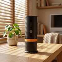 Machine à café électrique portable MAX 58 mm avec moulin à café intégré pour la maison, l'hôtel, les voyages en extérieur, rechargeable par USB, pour expresso