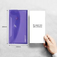 Dompet Popper transparan terang PP murah kustom klip tas nyaman