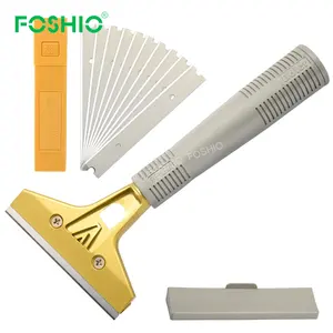 Foshio-herramienta de limpieza de óxido para horno, pegatina de hoja de afeitar, raspador
