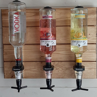 Meilleures ventes 2025 Distributeur de boissons mural en aluminium à 4 têtes avec plaque optique, respectueux de l'environnement, moderne, pour cocktails et vin