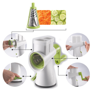 Éminceur de légumes de haute qualité, spiraliseur, coupe-légumes, râpe rotative, déchiqueteur de noix, éplucheur - Product Image 3