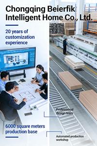 Armario Moderno de Madera con Puertas de Malla de Ratán y Vitrina Abierta para Almacenamiento en Dormitorios, Villas de Lujo, Hoteles y Apartamentos - Product Image 6