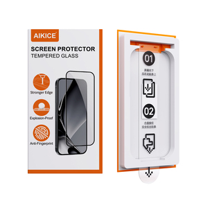Aikice giấy ma thuật hộp dễ dàng cài đặt HD bảo vệ màn hình cài đặt Kit bụi miễn phí kính cường lực cho iphone17 16 15 Pro Max - Product Image 1