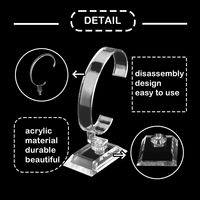 Support de présentoir de montre-bracelet en plastique acrylique transparent Offre Spéciale pour l'affichage de magasin de bracelet