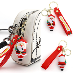 Moq 3000 Pcs 2026 Quà Tặng Keychain 3D Nhỏ Giáng Sinh Snowman Móc Chìa Khóa Đáng Yêu Silicone Vòng Chìa Khóa Búp Bê Đồ Chơi Keychain - Product Image 2