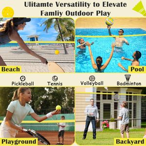 <span class=keywords><strong>Rete</strong></span> da Pallavolo di Alta Qualità a Prezzo Conveniente per Giochi da Spiaggia e Parco, Set con Pali in Acciaio ad Altezza Regolabile, Benvenuto OEM - Product Image 3