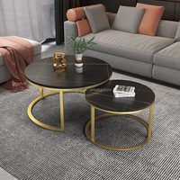Ahşap çeşitli malzeme üst mermer doku ferforje Minimalist ofis ev oturma odası mobilya lüks kahve masası
