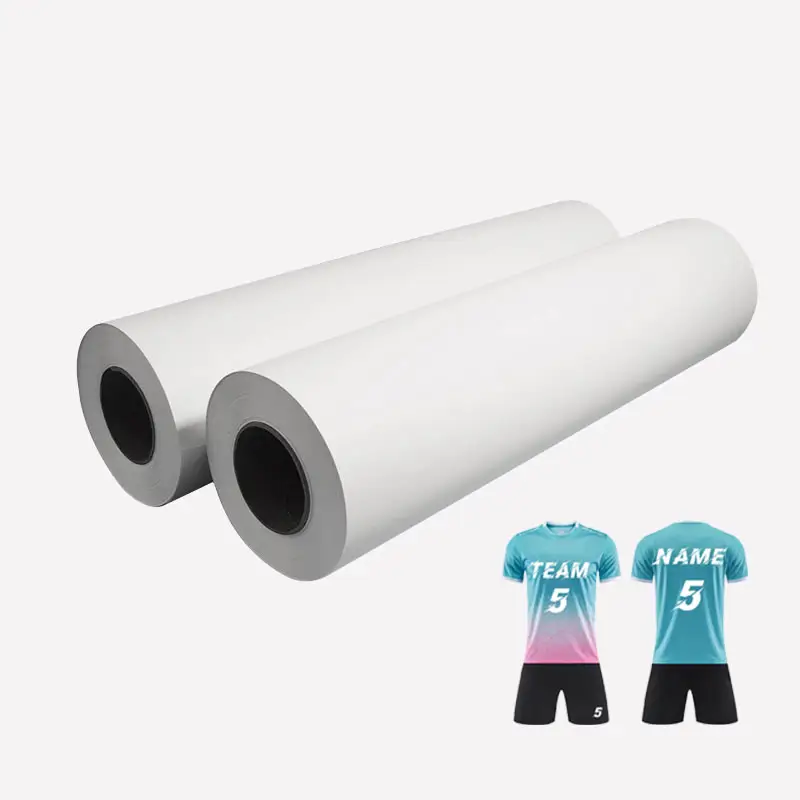 Wholesale 99% Transfer Rate Sublimation Paper Jumbo Roll for Textile Applications Printing Transfer for Jersey Stock Available