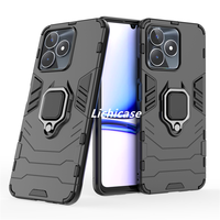 Lichicase métal bague support armure couverture antichoc pour Realme C53 accessoires de téléphone portable étui