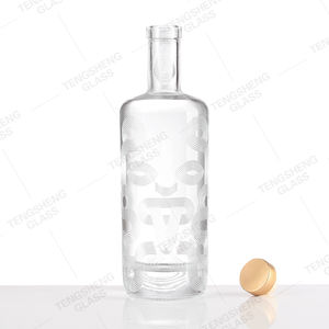 <span class=keywords><strong>La</strong></span> botella <span class=keywords><strong>de</strong></span> vidrio Queen Drink <span class=keywords><strong>de</strong></span> 700ml más vendida, con tapa para Vodka forma plana, whisky, Ron O Tequila en discotecas y bares - Product Image 4