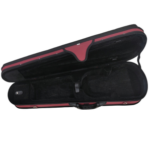 Custodia Triangolare per <span class=keywords><strong>Violino</strong></span>/<span class=keywords><strong>Viola</strong></span> Full-Size con Profondità Extra - Scocca in Legno Leggera, Interno in Velluto, 4 Supporti per Archetto e Igrometro - Product Image 3