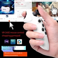 Inalámbrico para controlador Bluetooth VR con Selfie Hot Model Mobile Video Playback Remote & Game Wheel Función de dirección