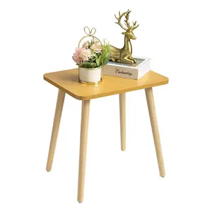 Modern Side Table End Table Bamboo Wood Coffee Tea Table Living Room Home Mini Furniture