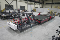 Machine de découpe de verre professionnelle avec PLC et moteur, épaisseur réglable de 3 à 19 mm, puissance de 22 kW, capacité de production de 50 à 180 pièces/secondes