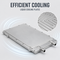 Plaque de refroidissement de batterie, plaque de refroidissement liquide, plaque froide en aluminium brasé pour la gestion thermique des batteries de véhicules électriques et le stockage d'énergie