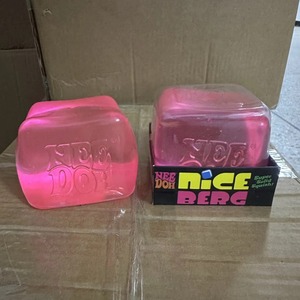 Needoh 8.5cm Jumbo Glitter Ice Cube Square High-Density Slow-Rising Maltose-Filled Sensory Fidget Tool - Product Image 2