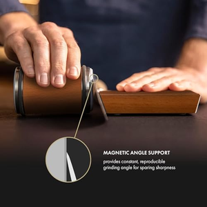 Accessoires <span class=keywords><strong>de</strong></span> <span class=keywords><strong>cuisine</strong></span>, <span class=keywords><strong>aiguiseur</strong></span> <span class=keywords><strong>de</strong></span> <span class=keywords><strong>couteaux</strong></span> à roulettes en bois écologique avec poignée en diamant, angle réglable, pour la décoration <span class=keywords><strong>de</strong></span> la maison et les cadeaux - Product Image 3