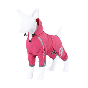 Chubasquero personalizado de cuatro patas para perros pequeños, medianos y grandes, ropa impermeable sólida para mascotas para días lluviosos de invierno informales, hecho de poliéster - Product Image 4