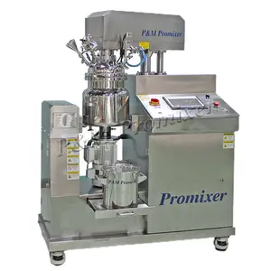 P & M Promixer jual panas kontrol layar multimedia PLC di bawah mesin pencampur emulsifikasi homogen