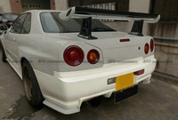 EPR pour NISSAN Skyline R34 GTT, marchepieds de luxe pour pare-chocs arrière, accessoires de voiture en fibre de verre de haute qualité, 1998-2002, ajustement parfait à 100%