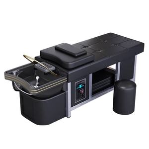 Wss 2025 Lit de lavage professionnel pour salon de coiffure, avec fonction spa capillaire, chauffage électrique, traitement de l'eau, bac de lavage, lit de shampoing, massage thaïlandais - Product Image 1