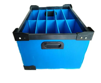 Boîtes de rangement pour verrerie, boîte de rangement en plastique pour verres à vin, bac de rangement empilable en plastique pour bouteilles, bac de retournement en PP