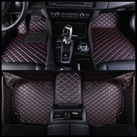 Tapis de sol de voiture durables en cuir double couche, de haute qualité, non toxiques, universels, antidérapants, adaptés à toutes les saisons