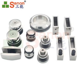 Accessoires de salle de douche SANON 304 <span class=keywords><strong>miroir</strong></span> Inox quincaillerie de <span class=keywords><strong>porte</strong></span> <span class=keywords><strong>coulissante</strong></span> Kit de quincaillerie pour <span class=keywords><strong>porte</strong></span> en verre de salle de bain - Product Image 6