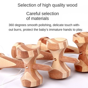 Venta al por mayor tradicional Kendama habilidad bola roer tía <span class=keywords><strong>espada</strong></span> de madera rompecabezas bambú Jade regalo transfronterizo hecho de madera natural - Product Image 4