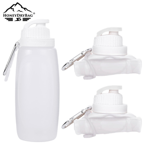 Bouteille d'eau pliable en silicone de qualité alimentaire, sans BPA, étanche, avec valve anti-morsure, résistante à la température, idéale pour le cyclisme et les voyages en extérieur - Product Image 2