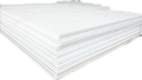 Pièces en plastique d'industrie de feuille perforée de PTFE fraisées par CNC résistantes à la chaleur pour la feuille de PTFE moulée par téflonnage à haute température