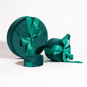 Boîtes à bijoux Annaigee Custom Velvet et Nappan à bouche ouverte, <span class=keywords><strong>lignes</strong></span> <span class=keywords><strong>sinueuses</strong></span> douces - Product Image 2