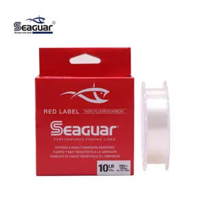 เอ็นตกปลา SEAGUAR RED LABEL 100%,สายเอ็นเรียบสำหรับตกปลาคาร์พแข็งแรงมากยาว183เมตรสีแดงใหม่20