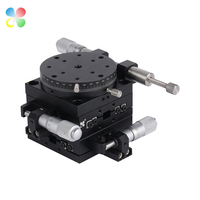 C&K Export XYR Multi 3 Axis 80mm JCXYR-80 Stage Manual Stage Micrometer Optical Alignment Table for Other Test Instruments