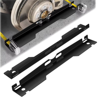 Kit d'Outils de Réglage de Géométrie Robuste, 2 Pièces, Plaques pour le Parallélisme avec Orifice de Suspension pour Divers Véhicules