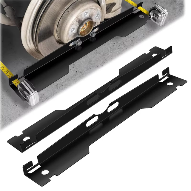2 Pcs Heavy Duty Wheel Alignment Tool Kit Toe Alignment Tool Plates with Hanging Hole Design for Various Vehicles