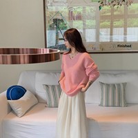 Pull en laine et cachemire australien pour femme DONYI, finition brossée, hiver, décontracté, anti-plis, manches longues, col tricoté