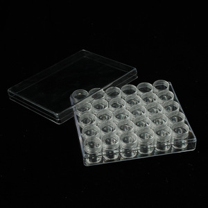 Plastic Storage Jars 6g Set Of 30 With Screw Caps Cosmetic Dispensers Cylinder Shape Injection Molding Empty Bottles For Beauty - Product Image 2