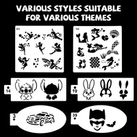 Moules réutilisables en plastique pour l'art corporel, accessoires pour le dessin et la peinture des enfants, ensemble de jouets