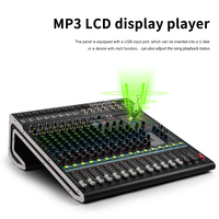 Console de mixage audio Xtuga MFX162 haute qualité 16 canaux avec 24 effets numériques pour DJ, karaoké et système sonore