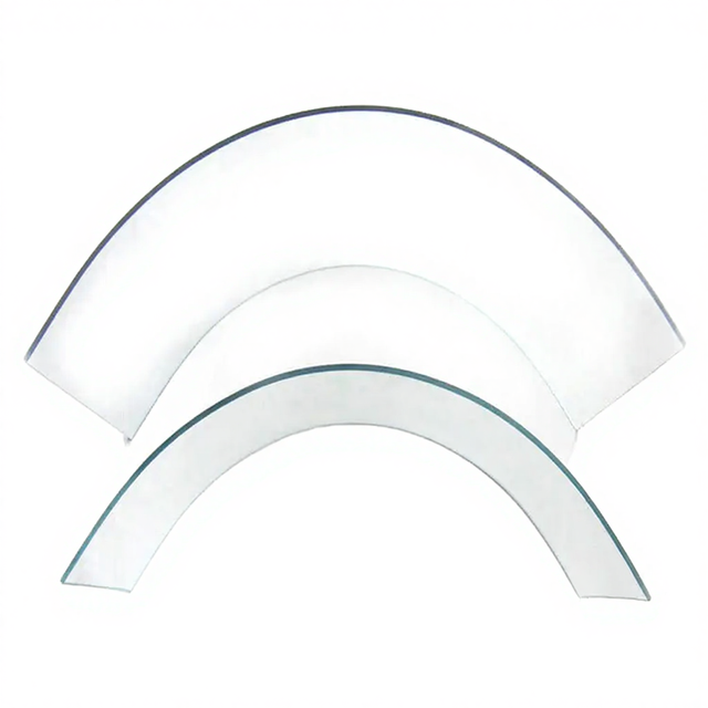 R250 800mm Curved Tempered Glass Sheet 8mm Thick Decorative Clear Industrial Medical Office Bathroom Kitchen Living Room Outdoor
