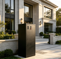 Casier à colis intelligent surdimensionné extérieur connecté sans fil avec interphone vidéo et accès à distance