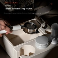 Tapis de compactage pour café et boîte à expresso, accessoires pour baristas, rangement pour tamper à expresso 51-58MM