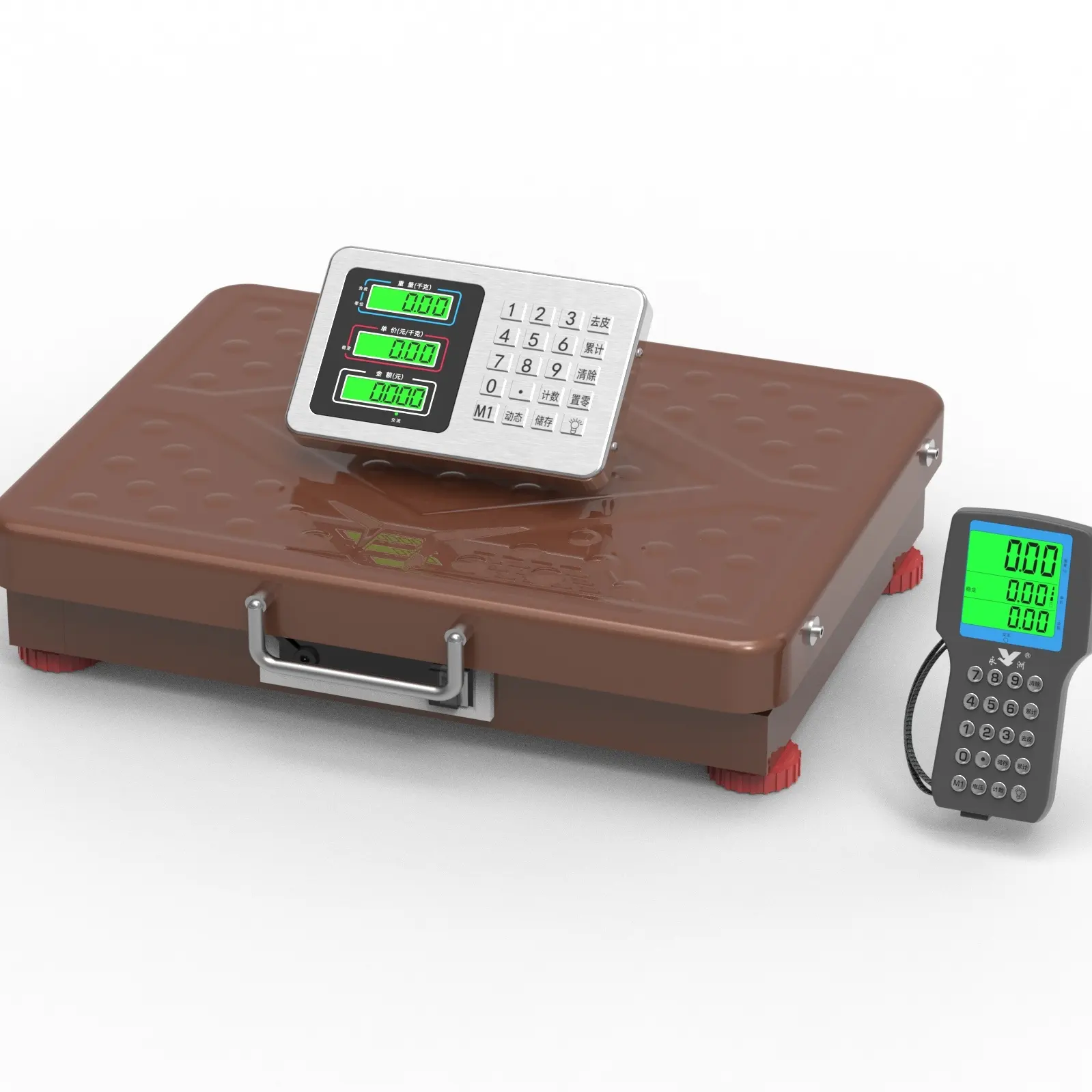 600 Kg Mobiele Handheld Draadloze Weegschalen Digitale Weegschaal Led Of Led Display Indicator