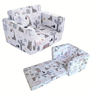 Taburete Plegable Individual de Espuma con Tela de Piel de Durazno, Color Personalizado, para Niños, Rincón de Lectura, Sofá de Dinosaurio para Bebés - Product Image 5