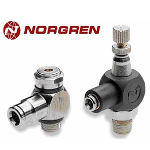 Vanne d'angle à connexion rapide Norgren Pneufit, port 1/4 po, vanne de commande pneumatique pour applications vapeur - Product Image 1