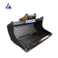 Saringan Kerangka Ember 30" 750mm 0.3cbm untuk Pengambilan Batu Mini Excavator Excavator 5-10 Ton