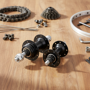 <span class=keywords><strong>Moyeu</strong></span> de <span class=keywords><strong>roue</strong></span> de vélo en acier à 16 trous, compatible BMX/<span class=keywords><strong>VTT</strong></span>, finition noire, <span class=keywords><strong>axe</strong></span> à double visser, conception scellée, durable - Product Image 1